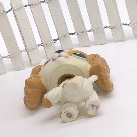 Littlest Pet Shop No # LPS Authentic Cocker Spaniel Dog Puzzle Green Eyes 2006 - Picture 6 of 7